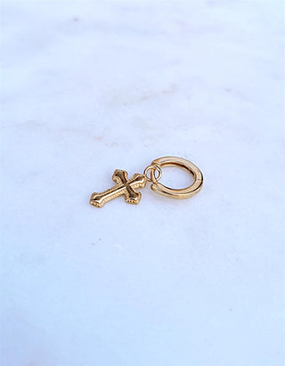 Rose Marie Paris - Hoop Big Cross - Gold Single