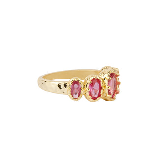 All The Luck in the World - Oasis Goldplated Ring Zirconia - Pink Crown