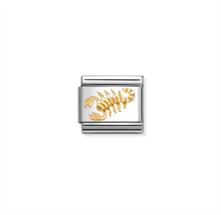Nomination - Link ZODIAC steel 18k gold DIAMOND CUT SCORPIO