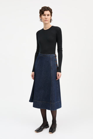 SKALL - Katinka Skirt - Indigo Blue