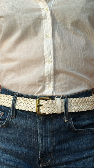 DRAGON DIFFUSION - Belt Square Buckle - Milk