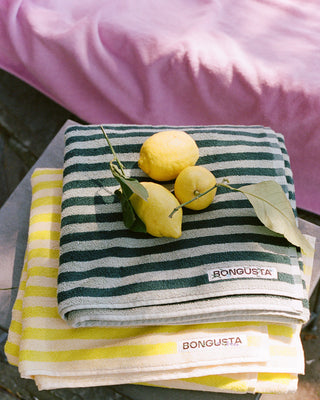 BONGUSTA - Naram Hand Towel - Sea Foam & Deep Teal