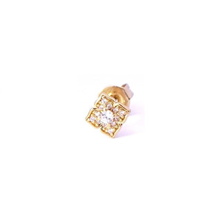 Rose Marie Paris - Stud Square Flower - Gold