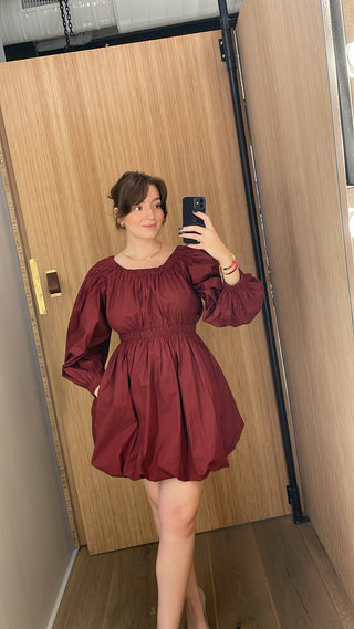 ULLA JOHNSON - Martine Dress - Bordeaux