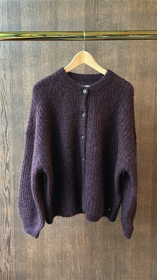 DES PETITS HAUTS - Alma Cardigan - Prune