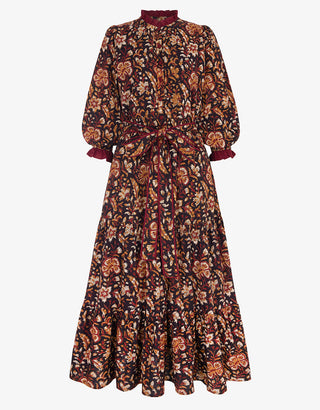 PINK CITY PRINTS - Tilly Dress - Tan Jaal