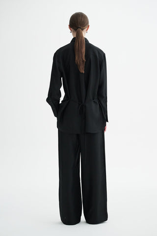 MKDT STUDIO - Sebastiana Matte Silk Twill - Black