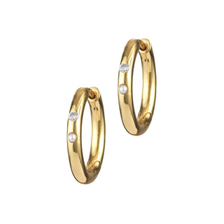 ANNI LU - BRIGITTE HOOPS (PAIR) - GOLD