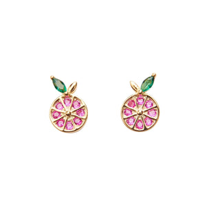 Pico Copenhagen - Grapefruit Crystal Stud