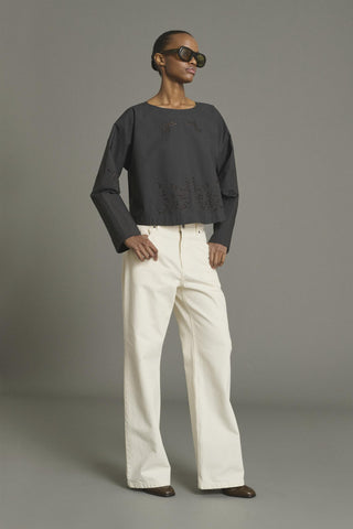 SOEUR - PRE-ORDER Hansel Blouse - Gris Anthracite