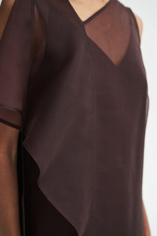 MKDT STUDIO - Dashiko Silk Organza - Fig