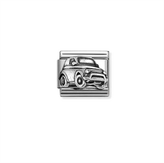 Nomination - Link CLASSIC oxidized symbols steel 925 sterling silver CAR