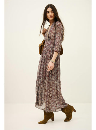 BA&SH - Dazzle Dress - Burgundy