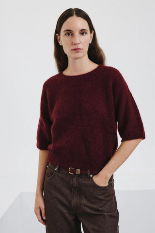 POMANDÈRE - 3/4 Sweater - Burgundy
