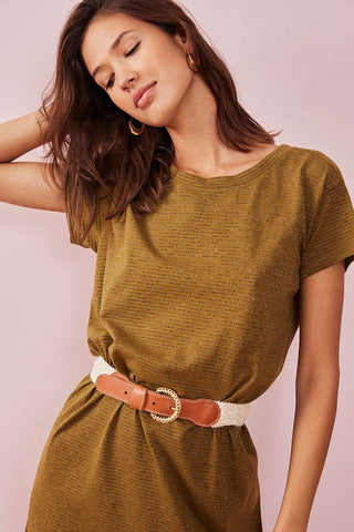 DES PETITS HAUTS - Peyton Belt - Ecru