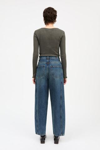SKALL - Edie Blouse - Dark Green