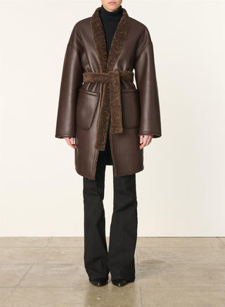 VANESSA BRUNO - Ferly Coat - Brown (pre-order)