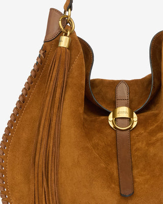 ISABEL MARANT ÈTOILE - Oskan Soft Folk Bag - Cognac