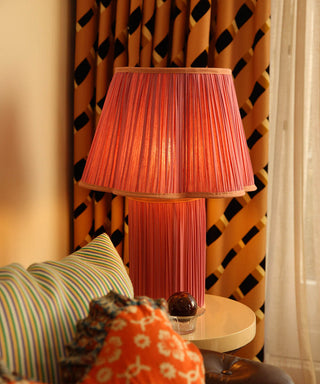 DOING GOODS - Myra Lamp Large Silk - Fuchsia