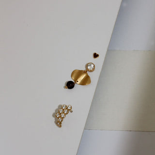 STINE A - Petit Love Heart Mocha - Gold