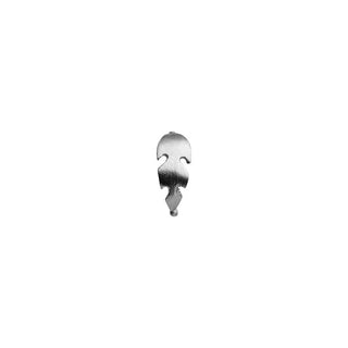 STINE A - PETIT FEATHER EARRING - SILVER Single