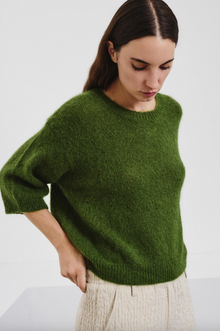 POMANDÈRE - 3/4 Sweater - Seaweed Green