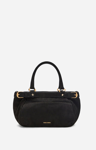 VANESSA BRUNO - Lune 24H Bag - Black Nubuck