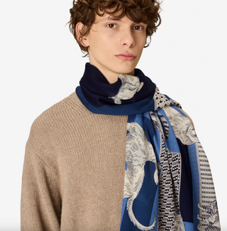 INOUI - Scarf Les Cheris 70 - Blue