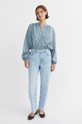 SKALL - Cilla Shirt - Florence Print/Blue