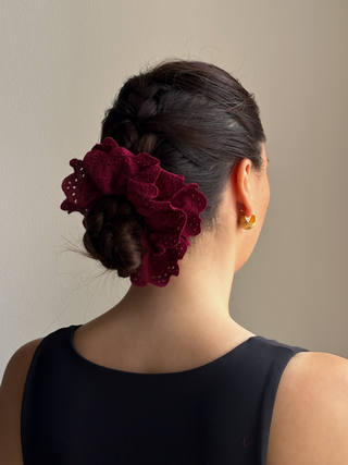 Pico Copenhagen - Lace Scrunchie - Ivory