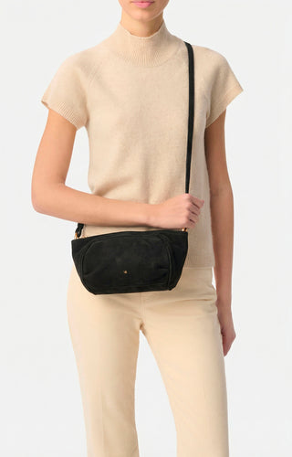 VANESSA BRUNO - Lune Pochette - Black Nubuck