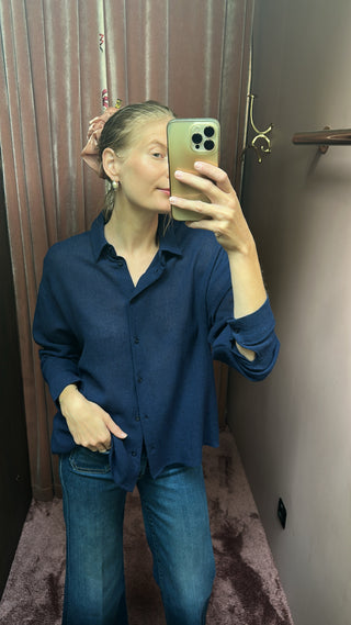 SACRÉCOEUR - Enora Wool Shirt - Encre