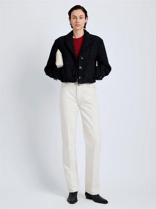 PROENZA SCHOULER - Nima Jacket Basket Weave - Black