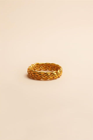 SHANSHAN PARIS - Kumali Double Braided Bracelet Gold