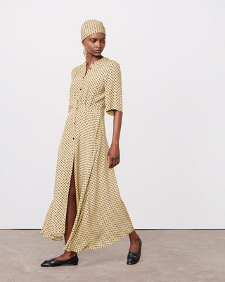 Officine Générale - Nadia Dress - Britishkhaki/Black