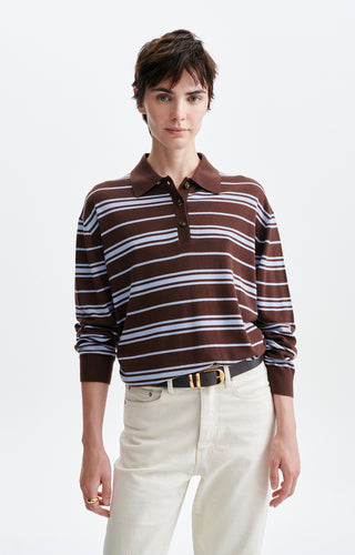 VANESSA BRUNO - Hadrien Sweater - Chocolat/Denim