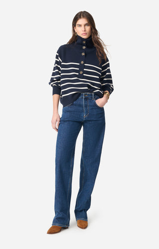 VANESSA BRUNO - Gibson Sweater - Marine/Ecru