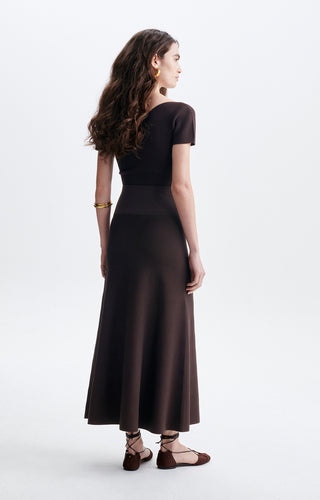 VANESSA BRUNO - Hidaya Skirt - Brown