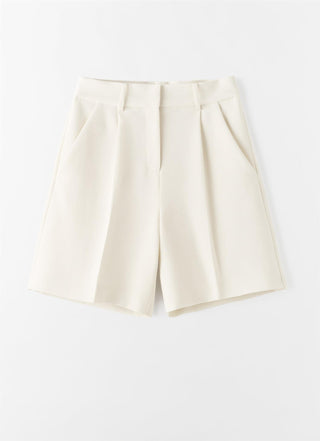 ALMADA LABEL - Blair Crepe Shorts - Cream