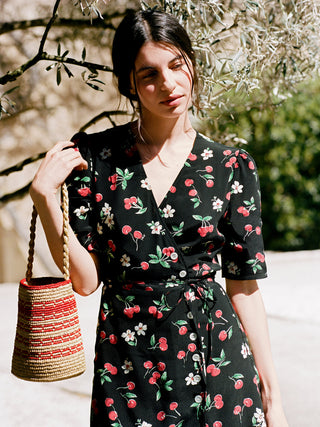 Rouje - Gabinette Dress - Cherry Baby Noir