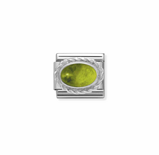 Nomination - Link CLASSIC STONES 925 sterling silver setting PERIDOT