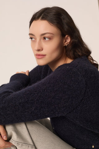DES PETITS HAUTS - Cumin Cardigan - Marine