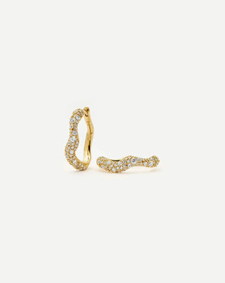 MISSOMA - Molten Snow Small Hoop Earrings