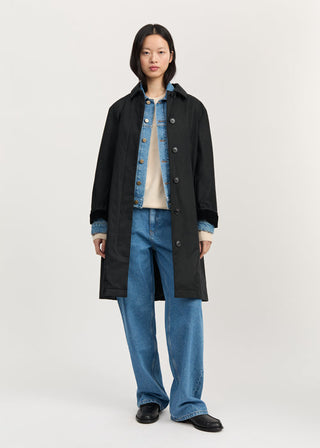 AIAYU - Noor Coat Oilskin - Black