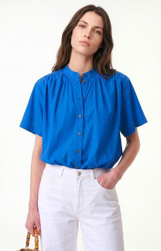 VANESSA BRUNO - Gooper Blouse - Blue Vif