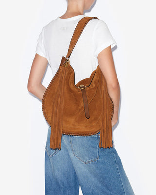 ISABEL MARANT ÈTOILE - Oskan Soft Folk Bag - Cognac