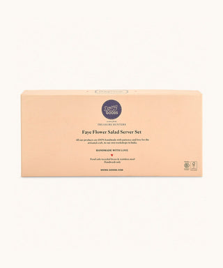 DOING GOODS - Faye Flower Salad Server Set in Giftbox