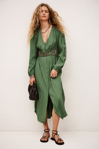 BA&SH - Tina Dress - Vert