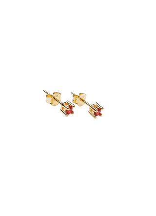 Pico Copenhagen - Cecilie Crystal Studs - Red