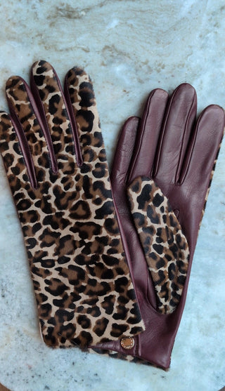 AGNELLE - Susan Glove - Bordeaux/Panthere